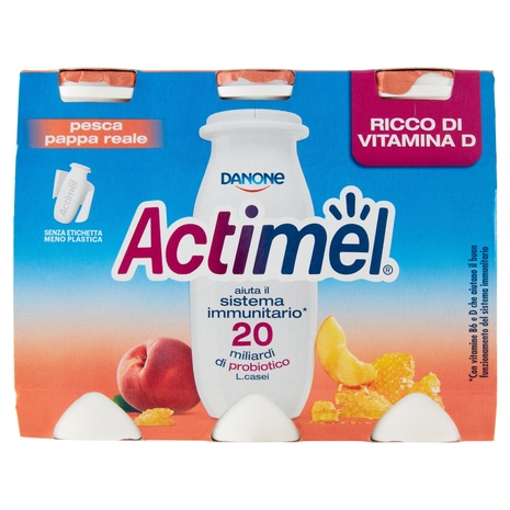 Actimel Pesca e Pappa Reale, 6x100 g